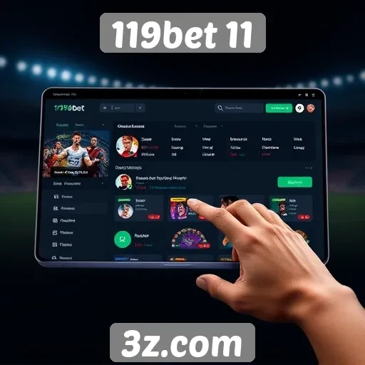 Interface e experiência do usuário no 119bet 11